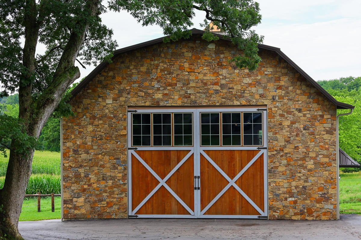 Stone Barn, Wood Clad PowerLift Stone Barn, Wood Clad PowerLift