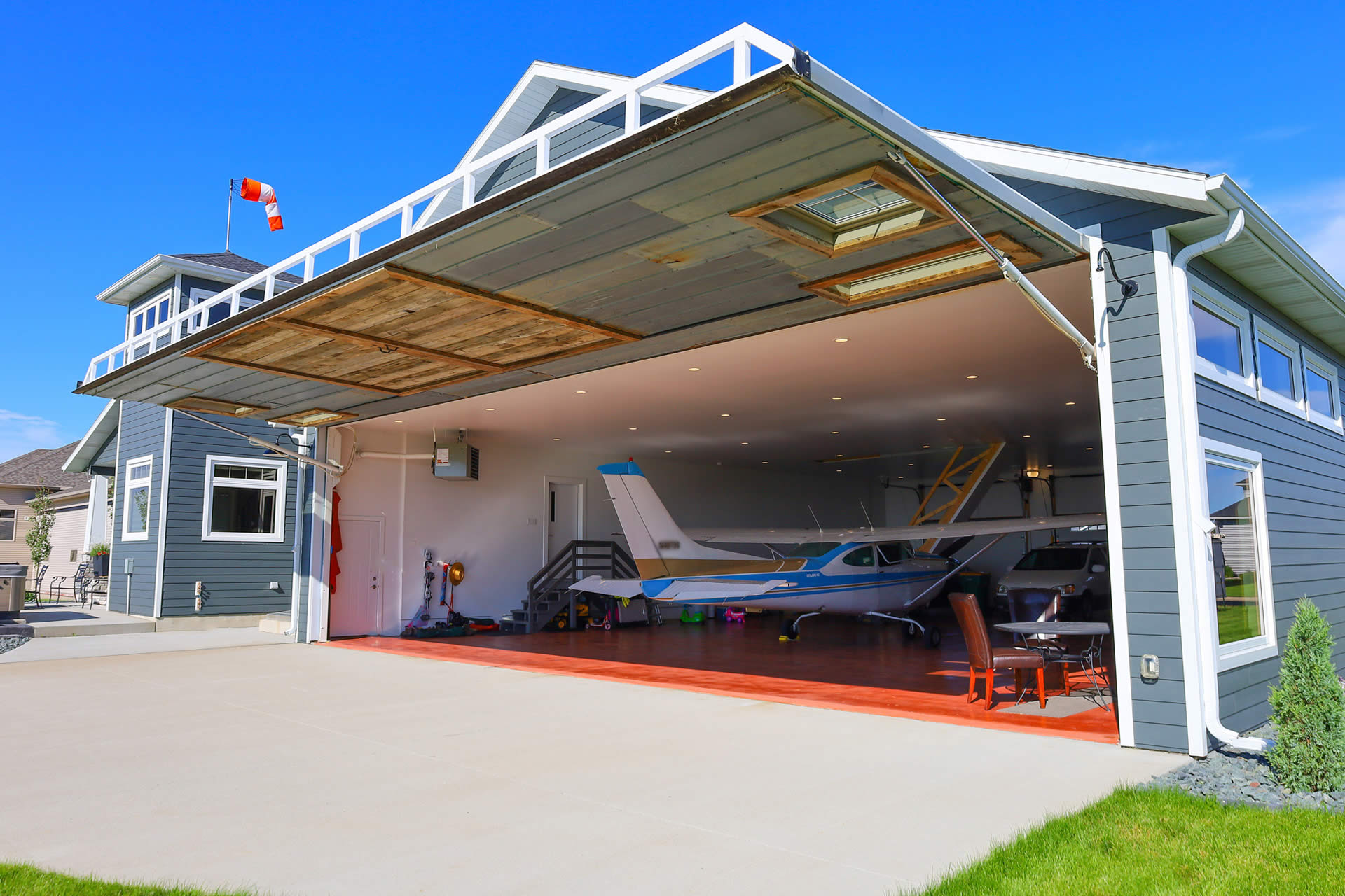 Hangar With Salvaged Finishes Hangar With Salvaged Finishes
